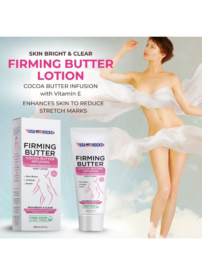 USA ROCKS Firming Butter with Cocoa Butter and Vitamin E for Skin hydration and Firming Care - Image 3